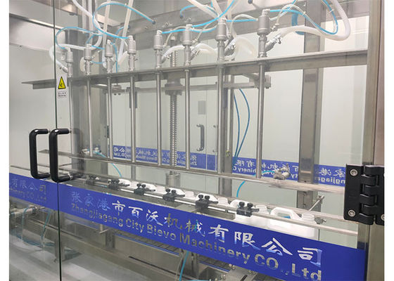 380V 4 machine de remplissage quotidienne d'aseptisant de main de système de servocommande d'industrie chimique des têtes 50ml